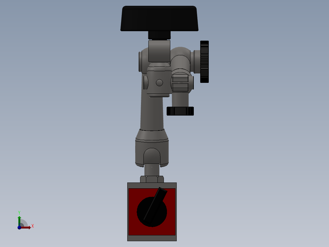 磁基铰接臂前视图