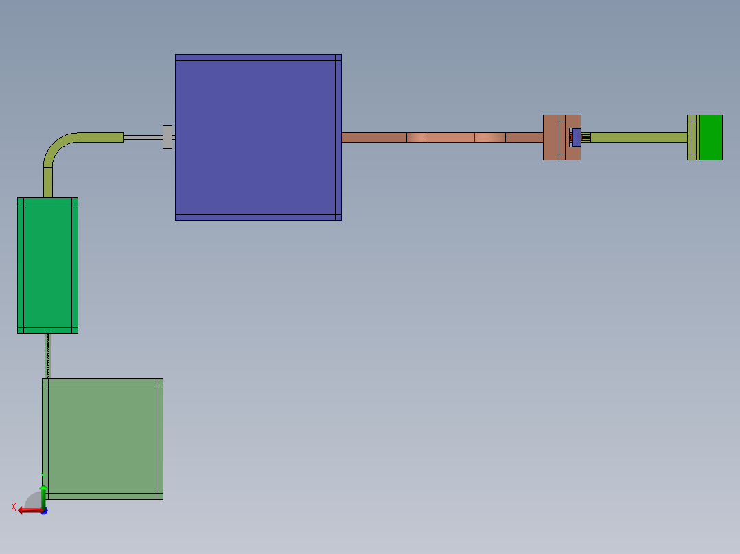 指甲油毛刷生产流水线后视图