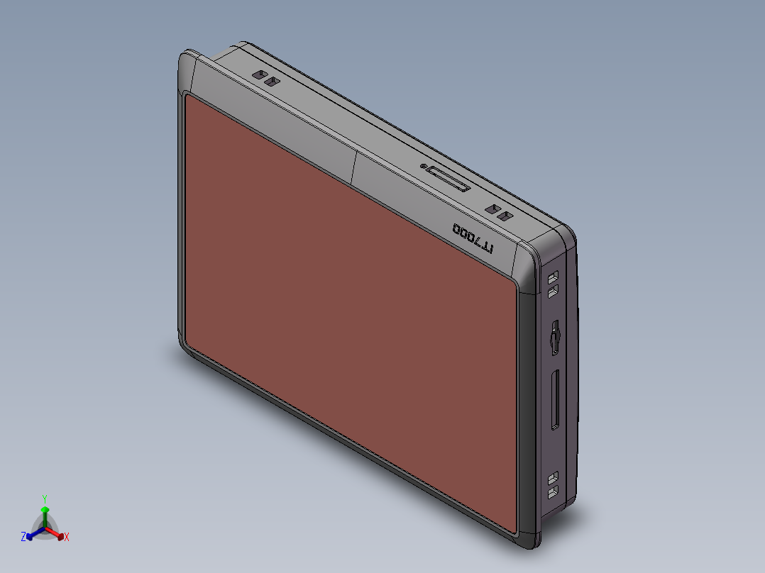 汇川触摸屏正等轴测图