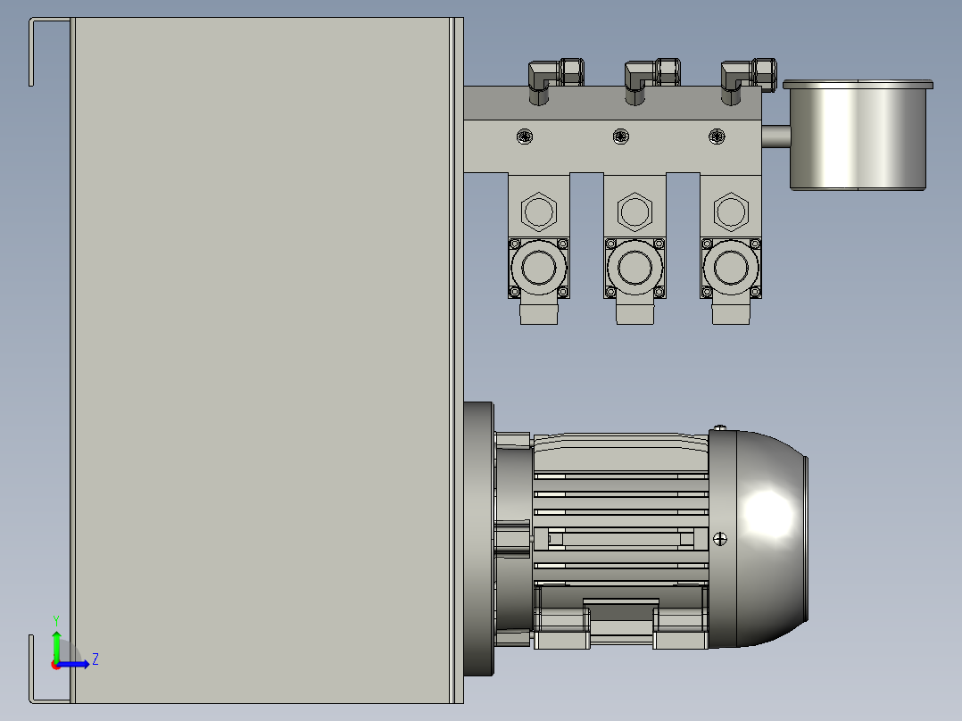 液压站（液压泵）左视图