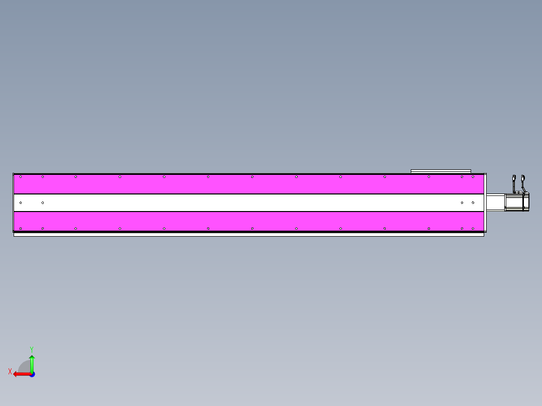 VF丝杆传动-一般环境VF27-Lxx-C-S1750-BC-ZP75-C3后视图