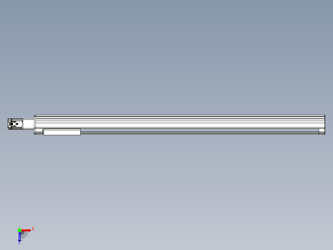 VF丝杆传动-一般环境VF27-Lxx-C-S1750-BC-ZP75-C3俯视图