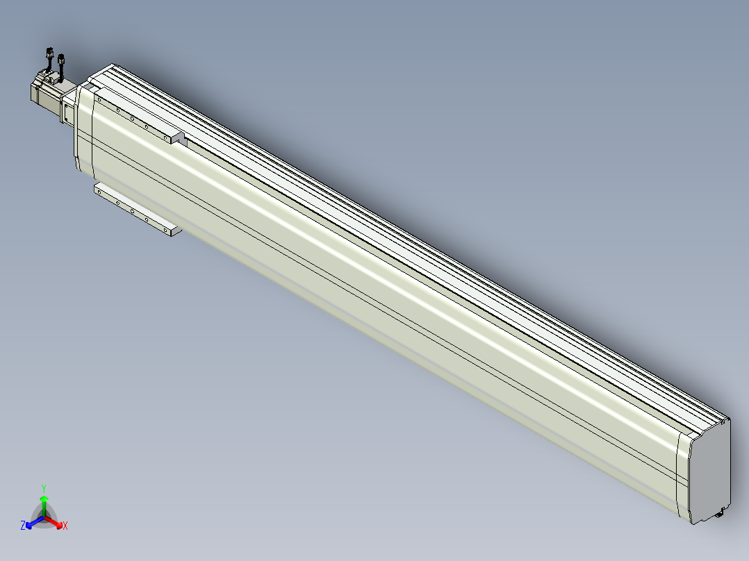 VF丝杆传动-一般环境VF27-Lxx-C-S1750-BC-ZP75-C3正等轴测图