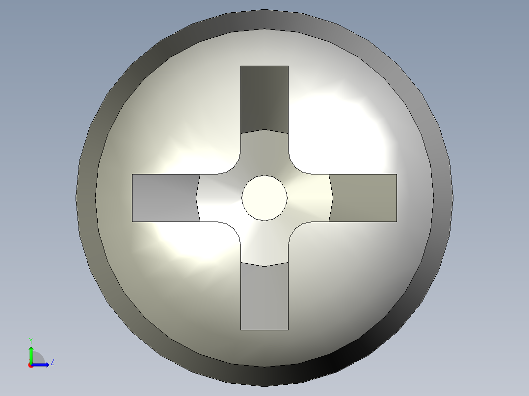 Cross_recessed_head-M3-30-30-4.2-5-3.5.stp螺钉-左视图