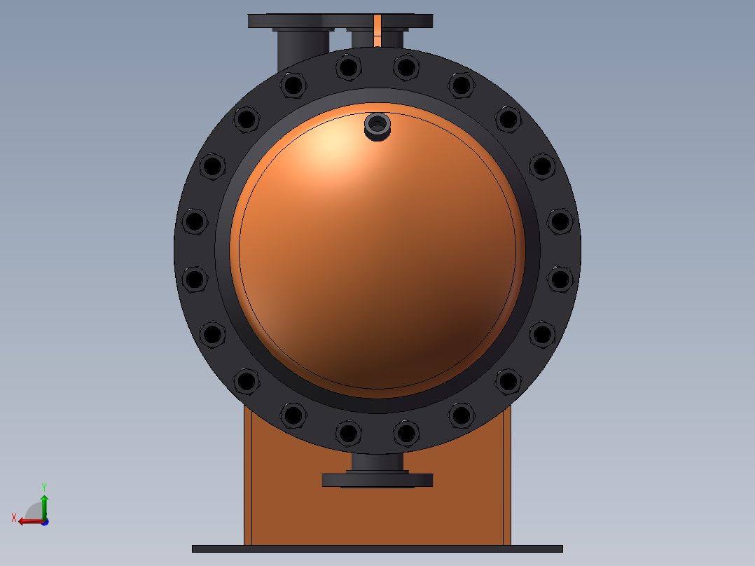 管壳式换热器sw18后视图