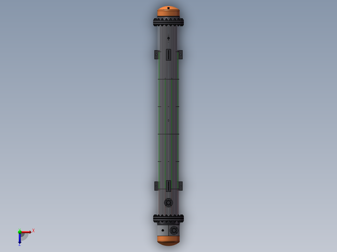 管壳式换热器sw18俯视图