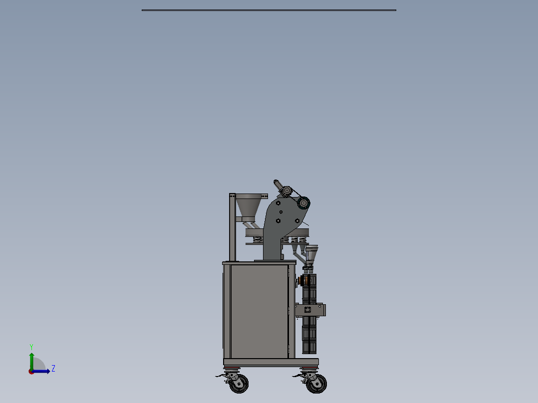 双封口包装机袋式颗粒封口机sw16左视图