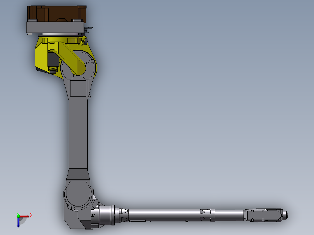 发那科M-710iC20L机器人三维数模俯视图