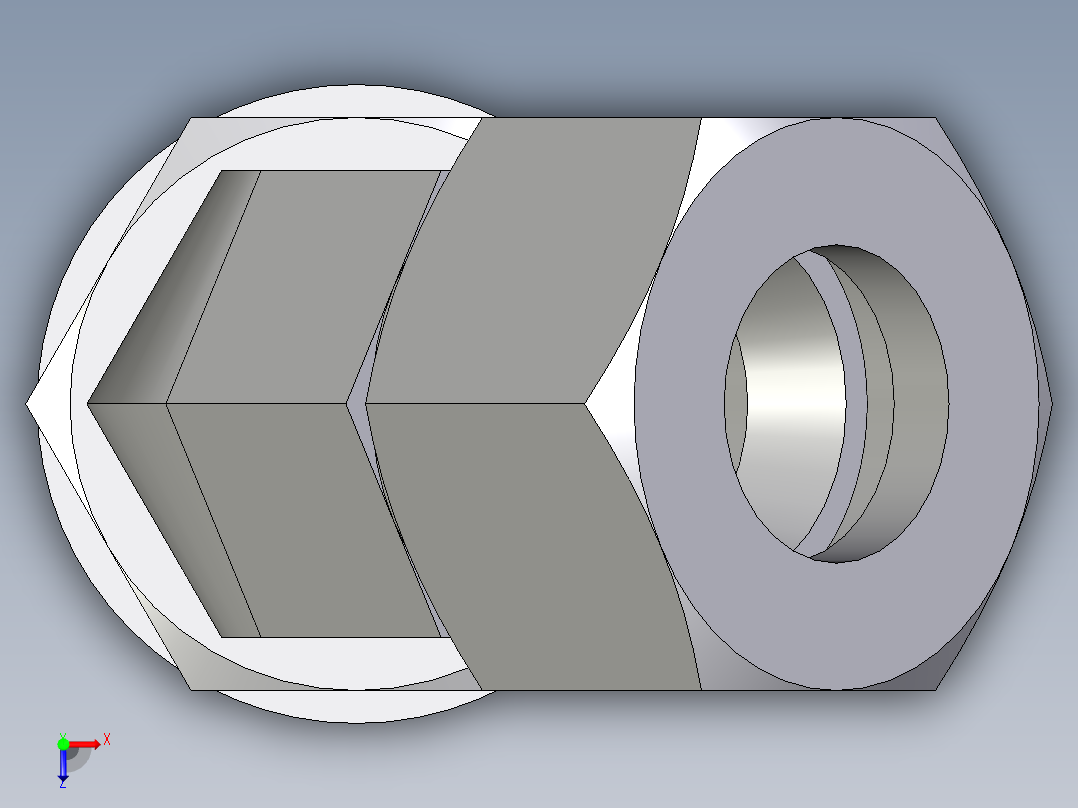 卡套式工业通用硬管接头EO_Adjustable_locknut_45_deg_elbow_VEE15ZLRCF俯视图