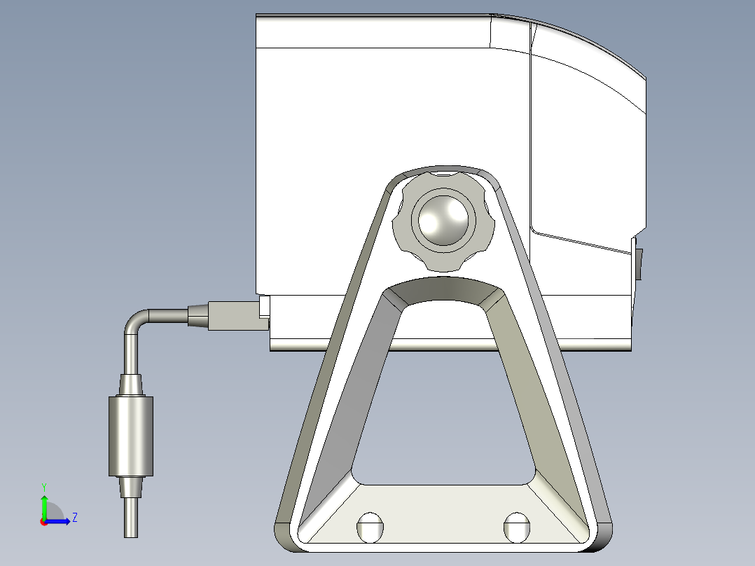 基恩士SJ-F2000_kc图纸模型左视图