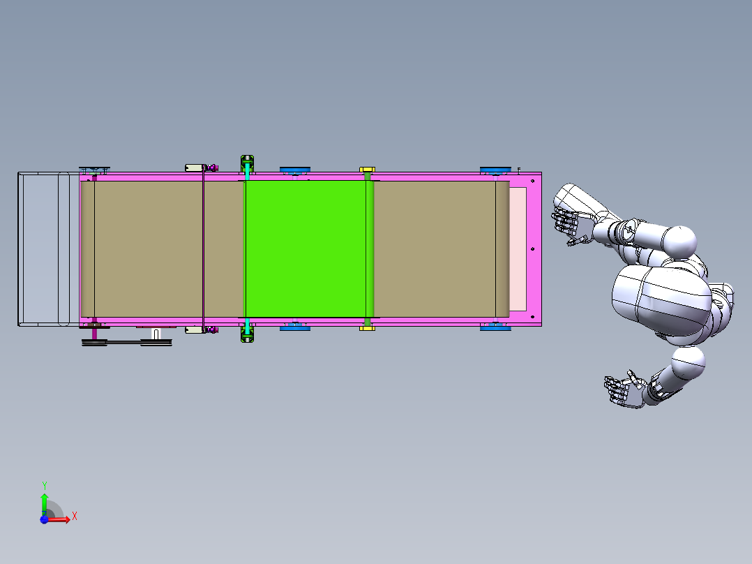 家用小型切菜机设计(1米5长)0427前视图