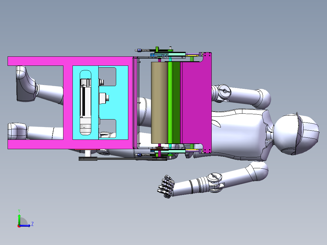 家用小型切菜机设计(1米5长)0427左视图