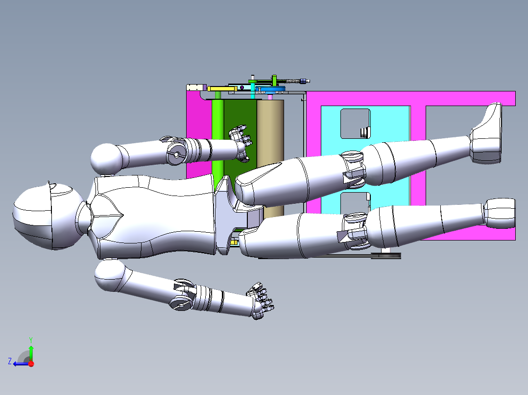 家用小型切菜机设计(1米5长)0427右视图
