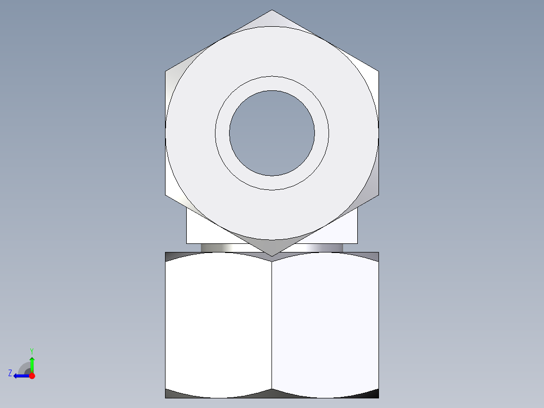 卡套式工业通用硬管接头EO_Swivel_nut_branch_tee_ET16ZSCF右视图