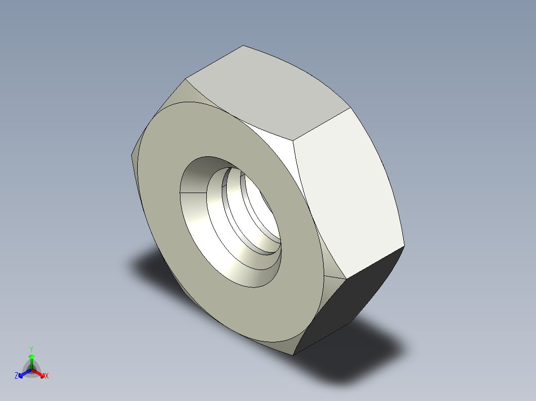 DIN 934 螺母-M2 Nut.STEP
