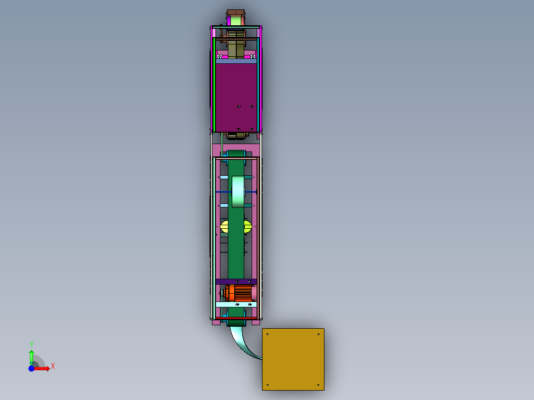 全自动爆竹打结设备前视图