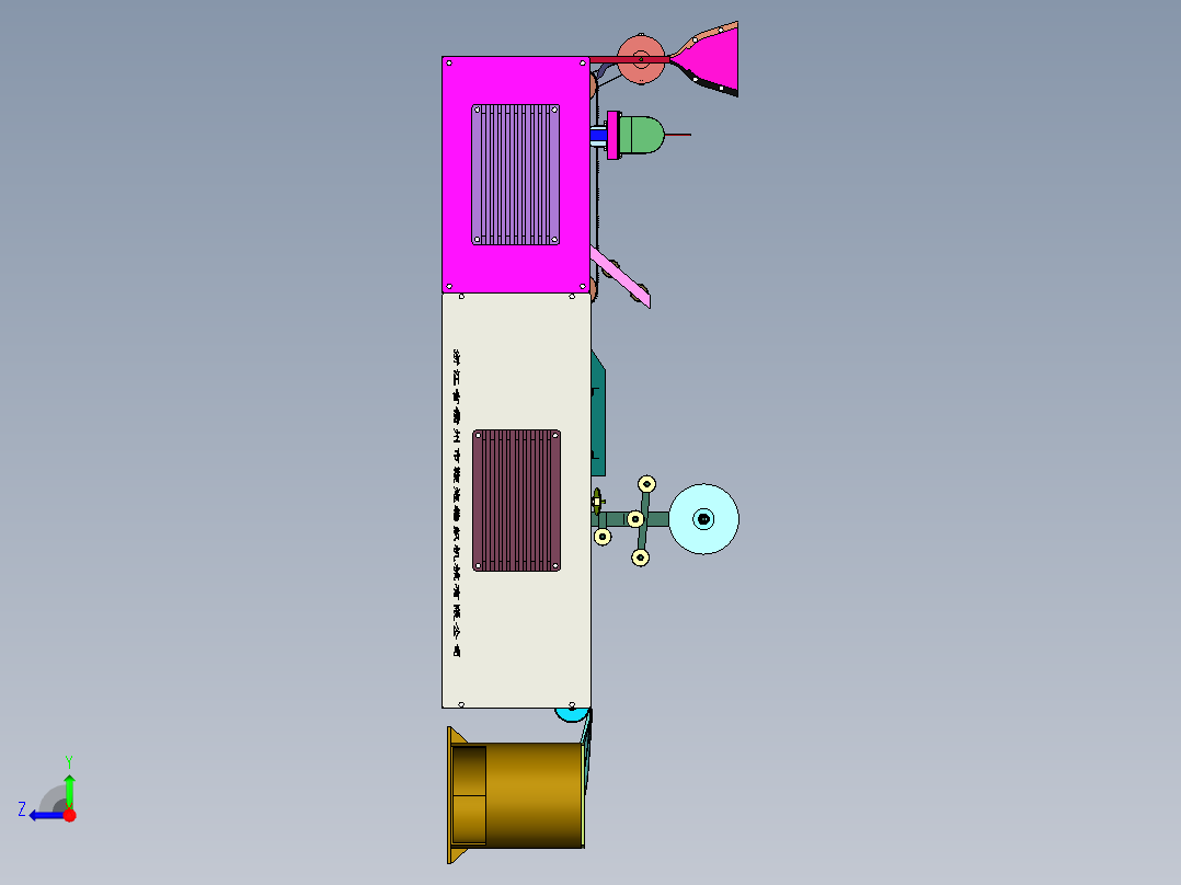 全自动爆竹打结设备右视图