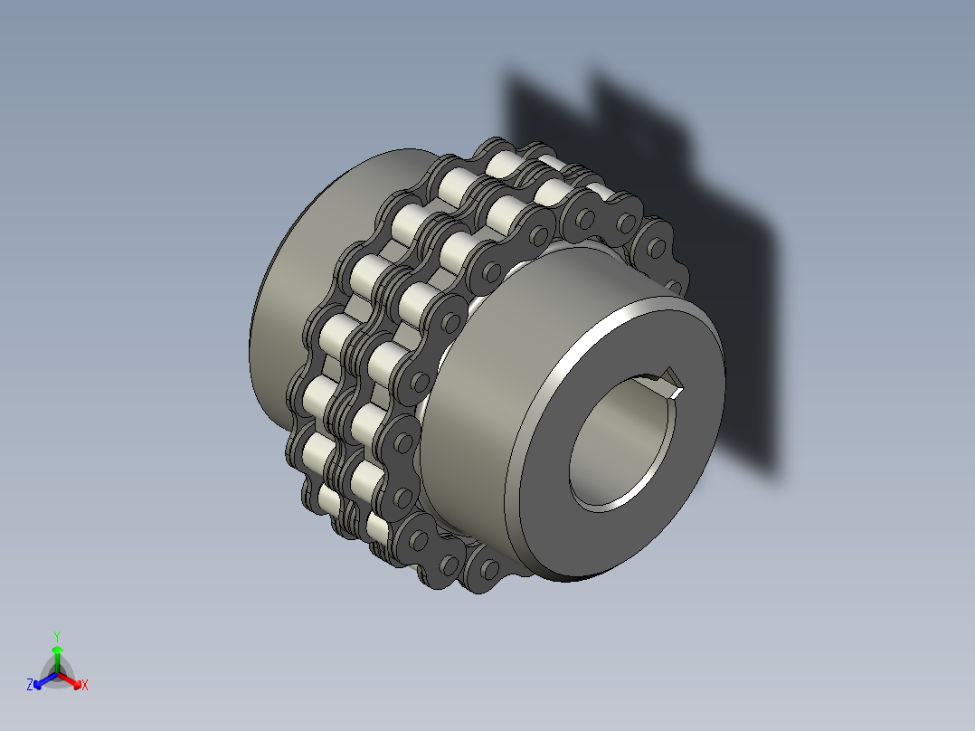 联轴器 (39)正等轴测图