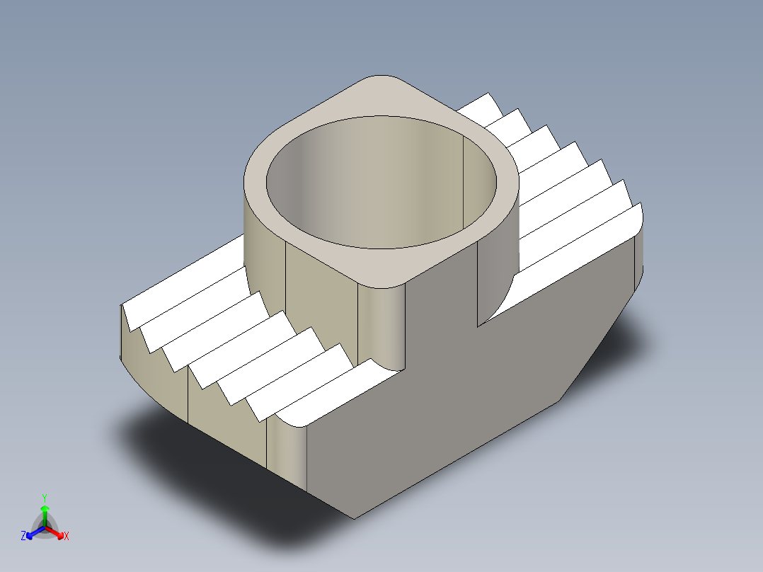 型材-BR 10 SLOT M8 T-NUT KJN530287正等轴测图