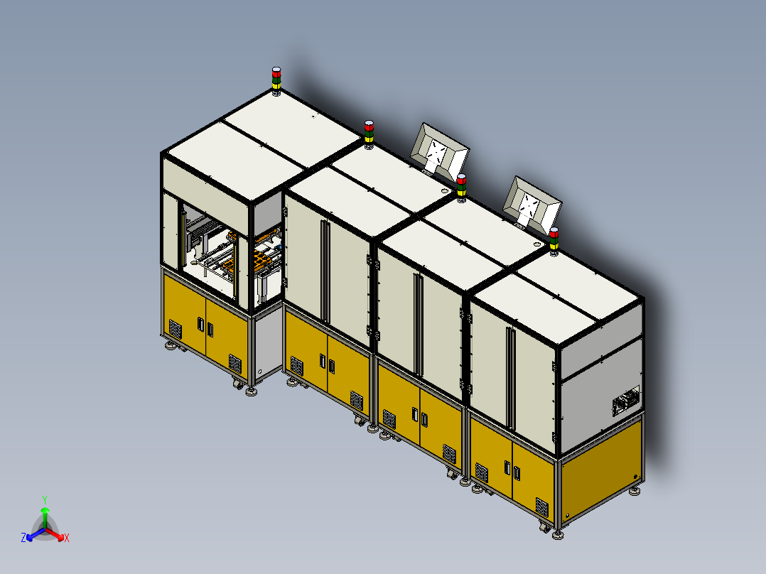 扬声器组件点胶组装线stp