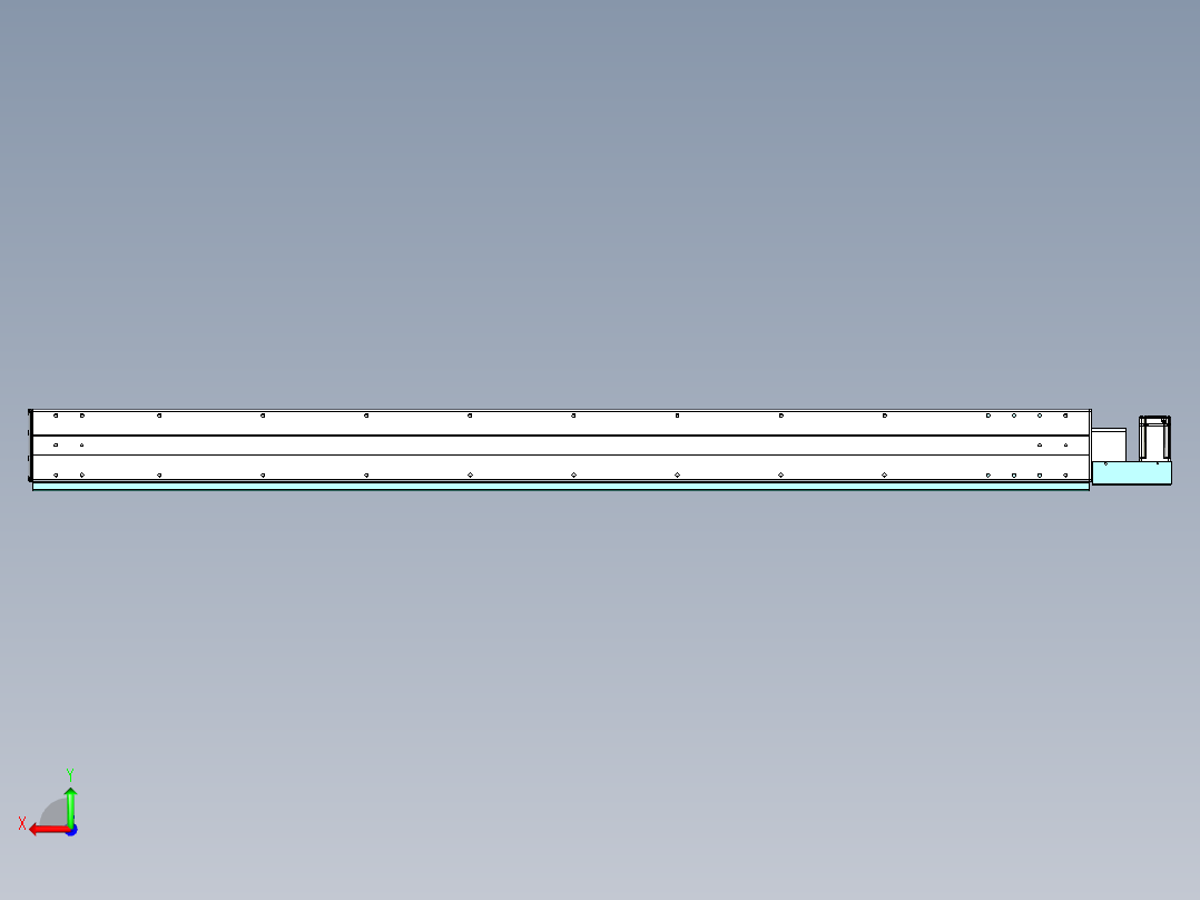 威洛博VBF同步带传动一般环境VBF14-L45-S1750-BL-ZP40-C3后视图