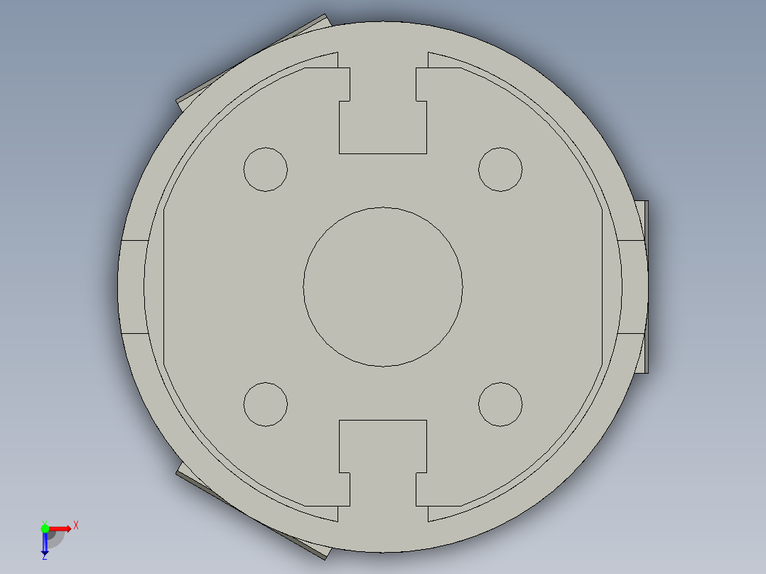 普通气爪PH02-16B俯视图
