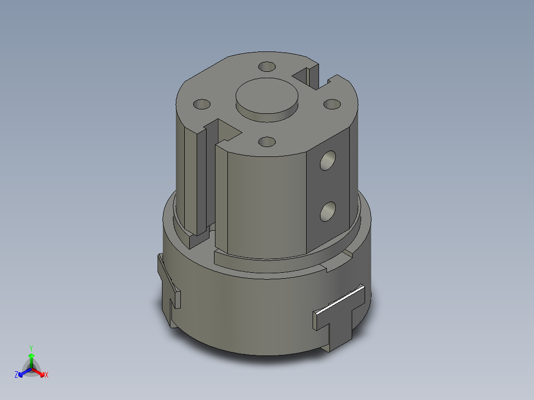 普通气爪PH02-16B正等轴测图