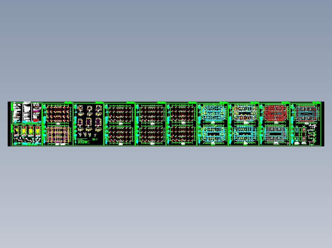 5387平方米六层框架员工宿舍楼（工程量计算书、清单、CAD图19张）