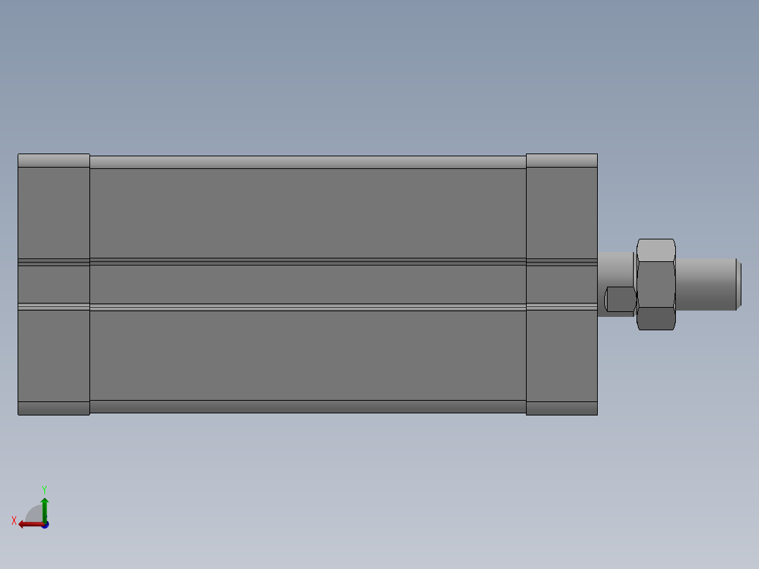 气缸ACE25X50SB后视图