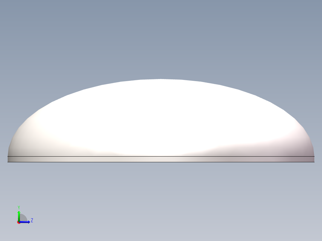 EHA椭圆形封头DN2200左视图