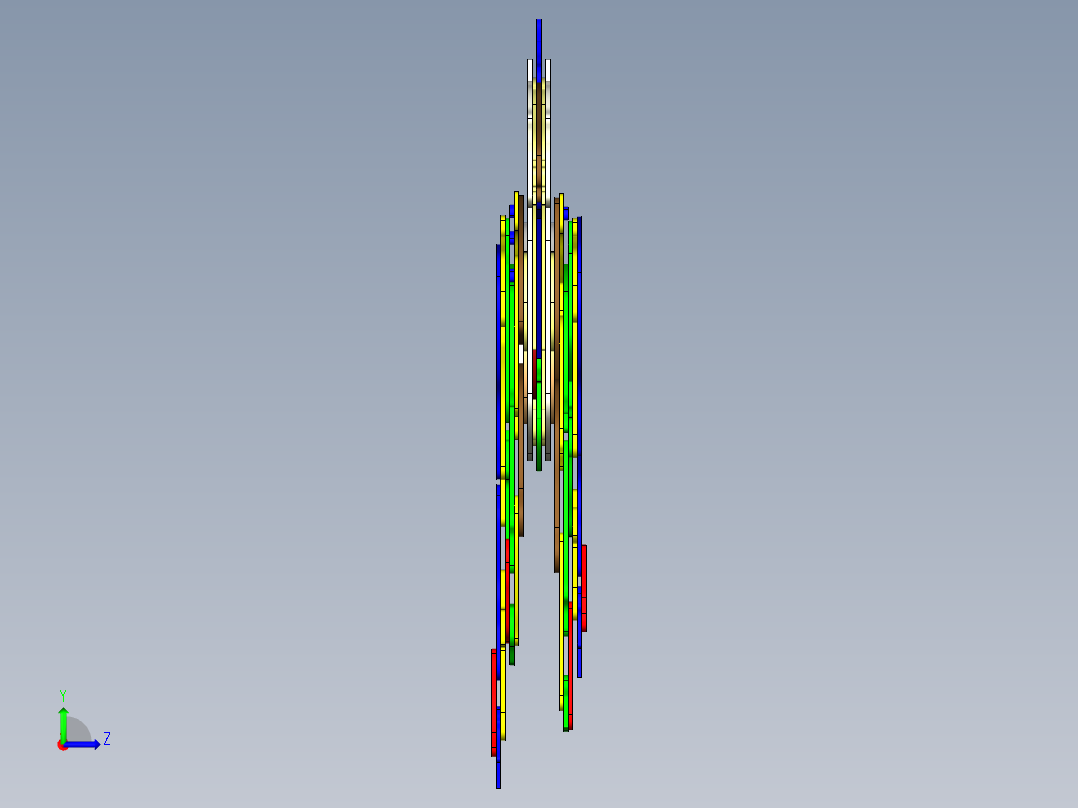 机械马结构3D左视图