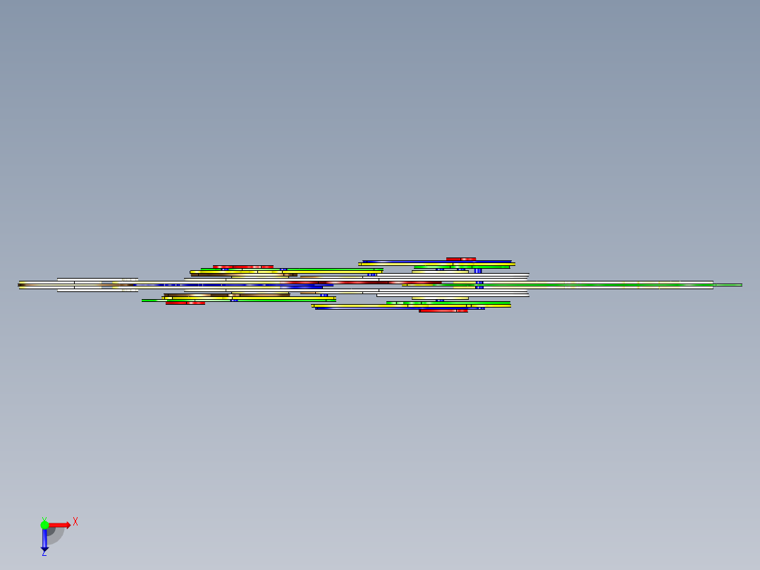 机械马结构3D俯视图