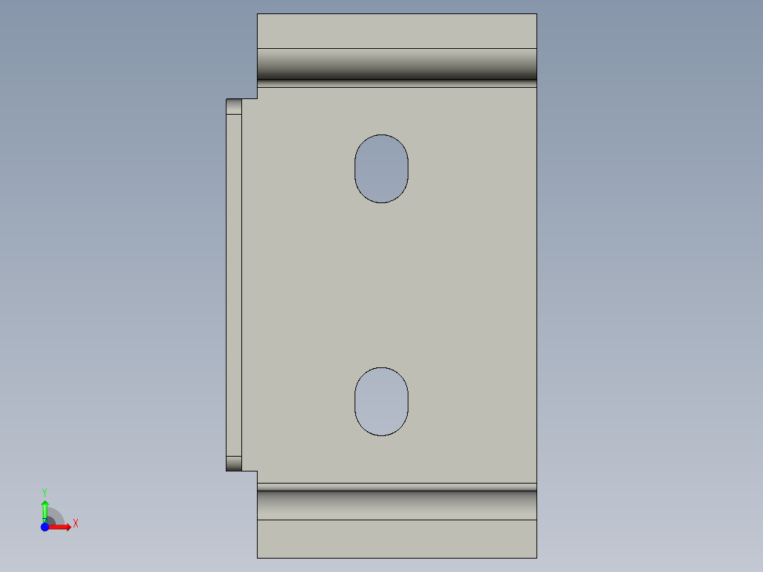 基恩士LV-11A_bracket_kc图纸模型前视图