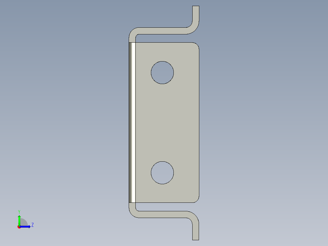 基恩士LV-11A_bracket_kc图纸模型左视图