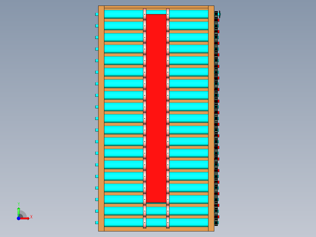 滚筒流水线(1)前视图