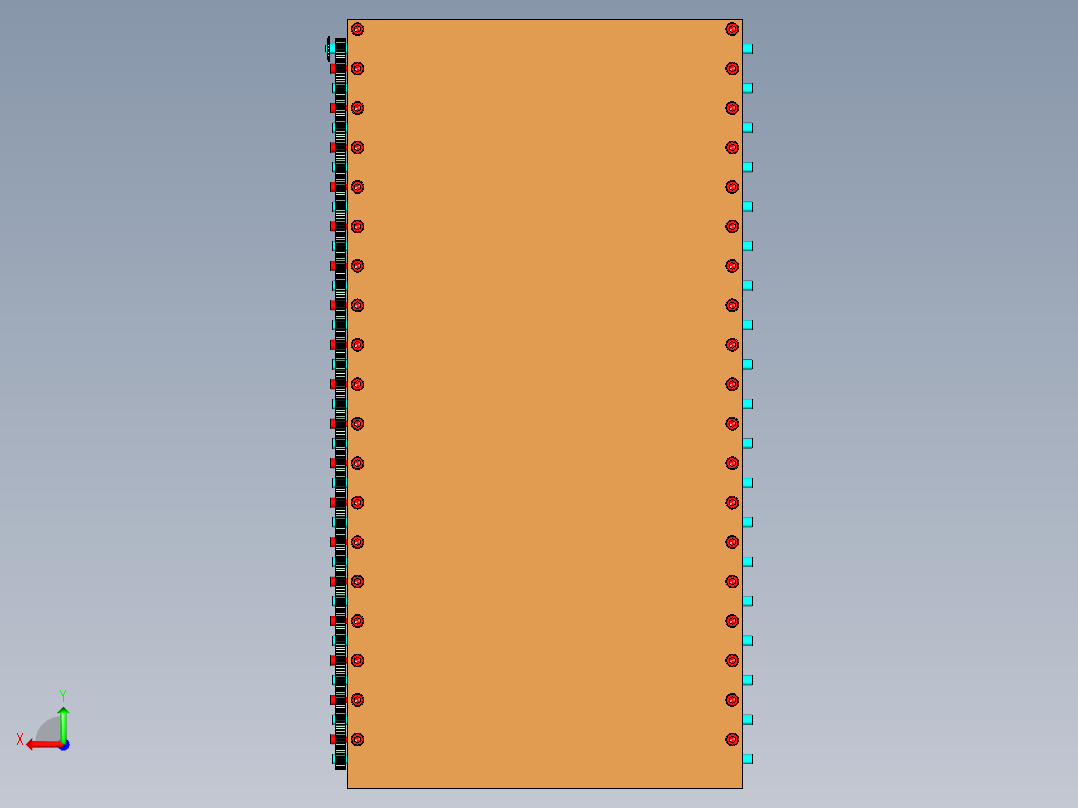 滚筒流水线(1)后视图