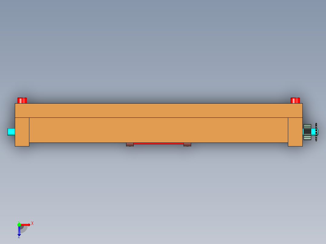 滚筒流水线(1)俯视图