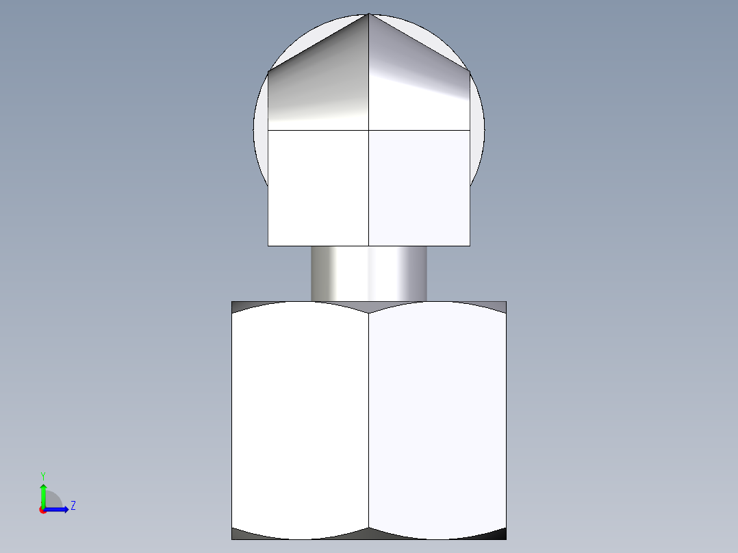 卡套式工业通用硬管接头EO_Standpipe_elbow_EVW08SOMDCF左视图