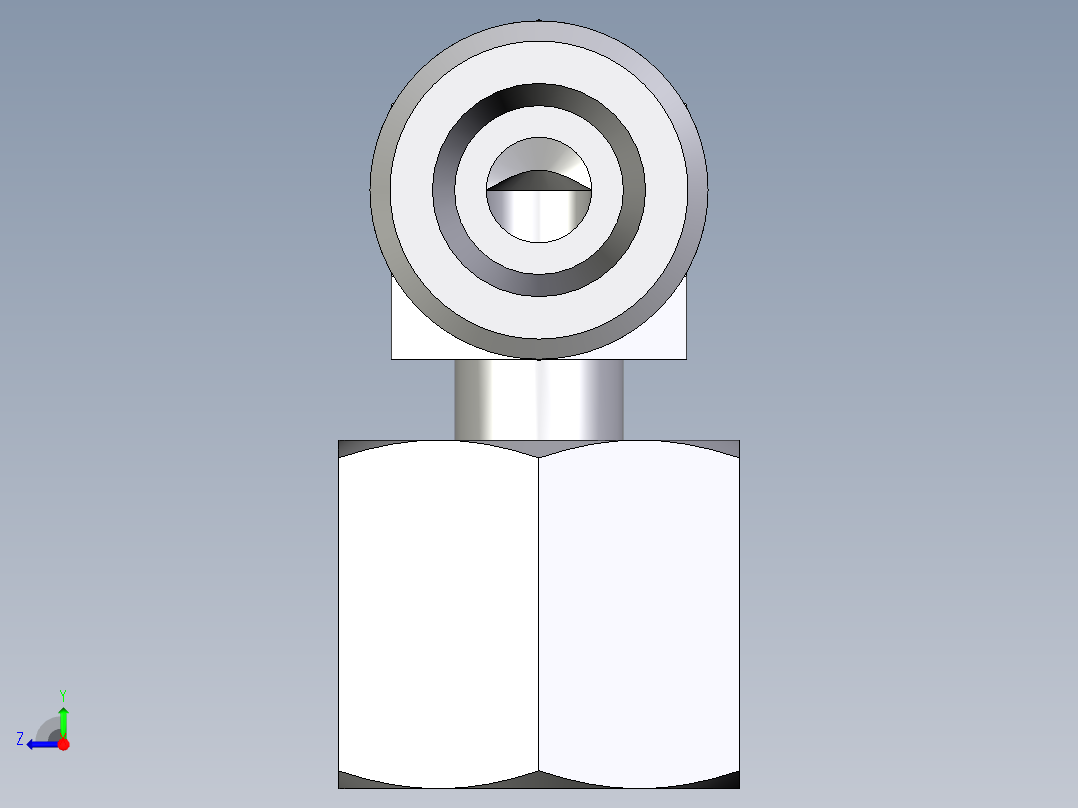 卡套式工业通用硬管接头EO_Standpipe_elbow_EVW08SOMDCF右视图