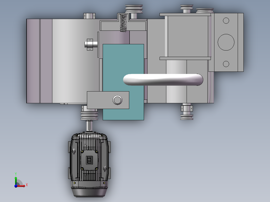 秸秆打包机 三维图纸 和 说明书前视图