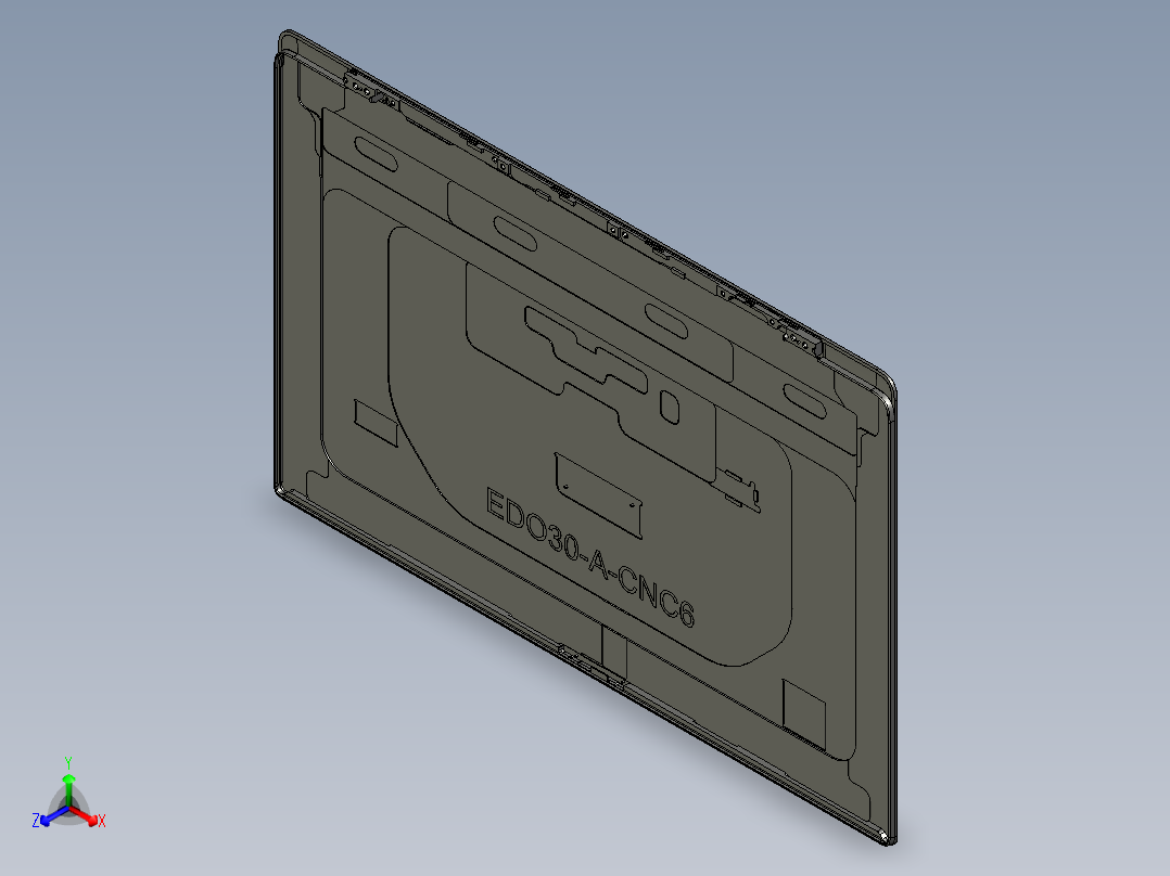 冲压件平板外壳铣外形UG编程程序模型