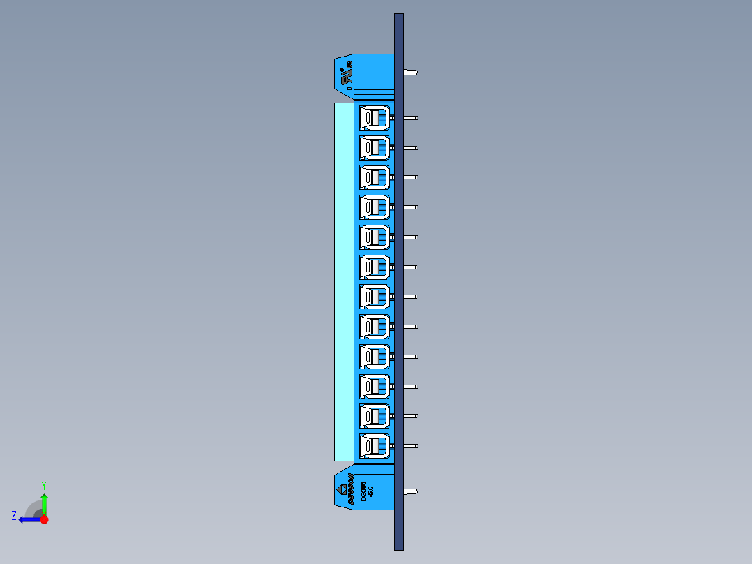 接线端子右视图