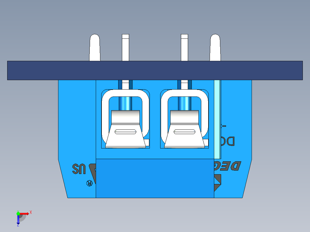 接线端子俯视图