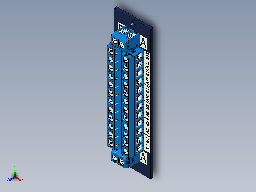 接线端子正等轴测图