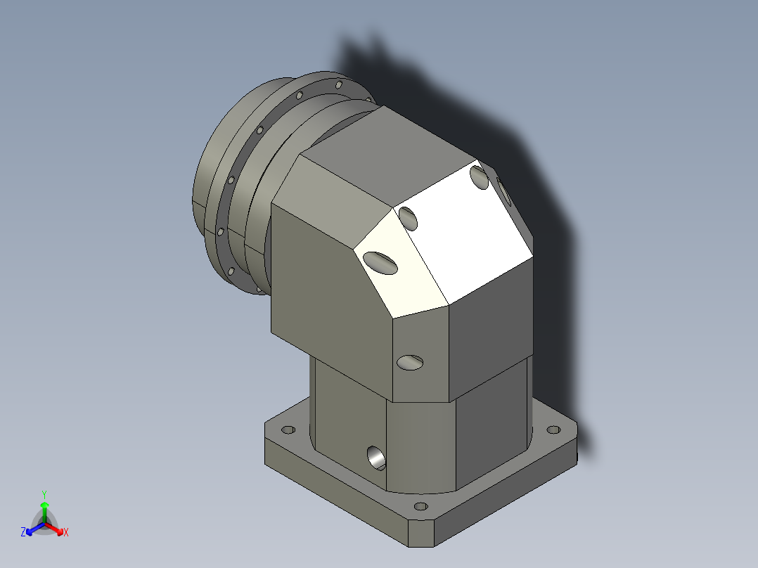 直齿ZPLH160-L1 42-114.3-200-M12.STEP正等轴测图