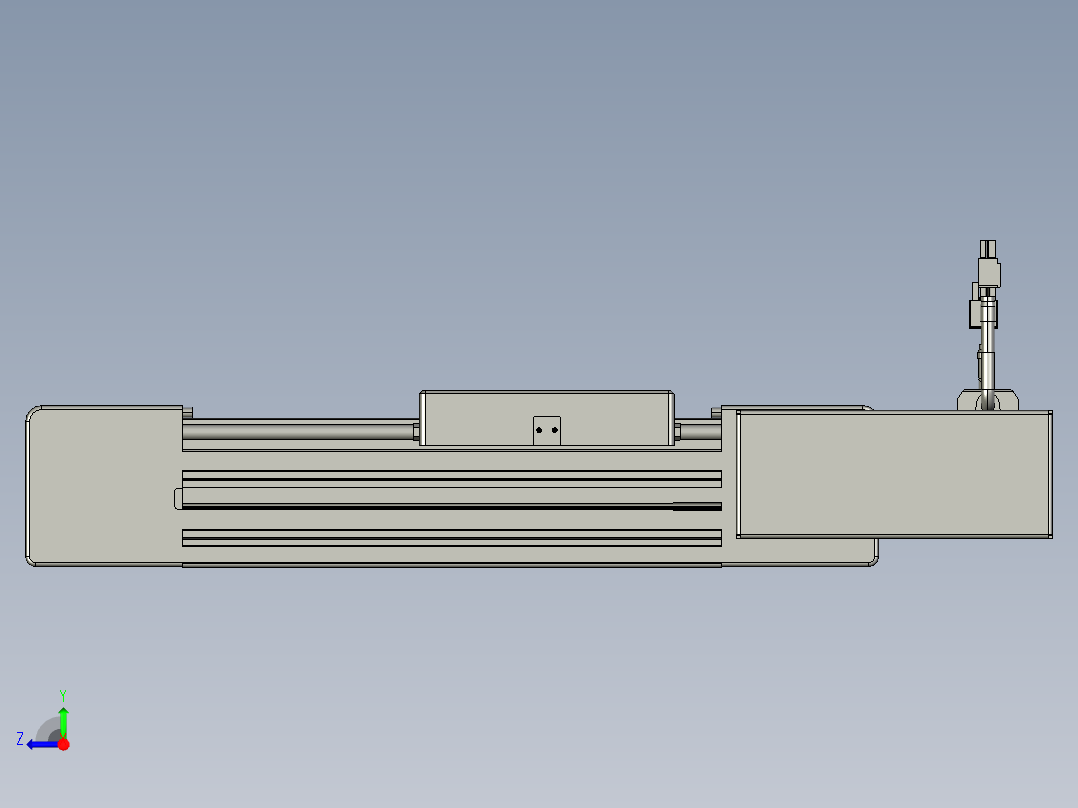 威洛博直线电机模组EB6-L70-S100-BR-P40-MS3右视图