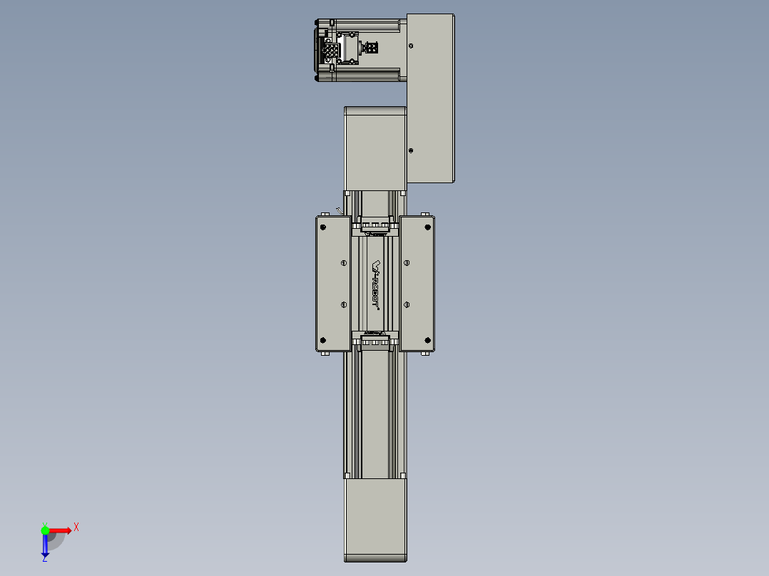 威洛博直线电机模组EB6-L70-S100-BR-P40-MS3俯视图