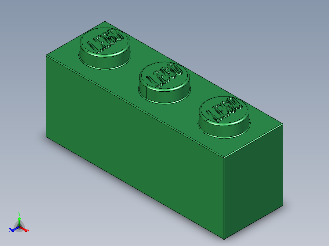 乐高套装 4421基本积木-4109679 - 3622 Dark Green Brick 1 x 3.STEP