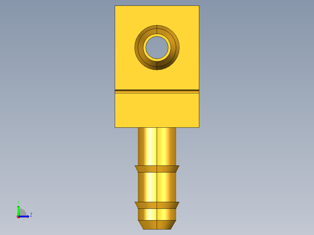 工业通用螺蚊管倒齿式工业硬管接头Union Tee 224-5_32左视图