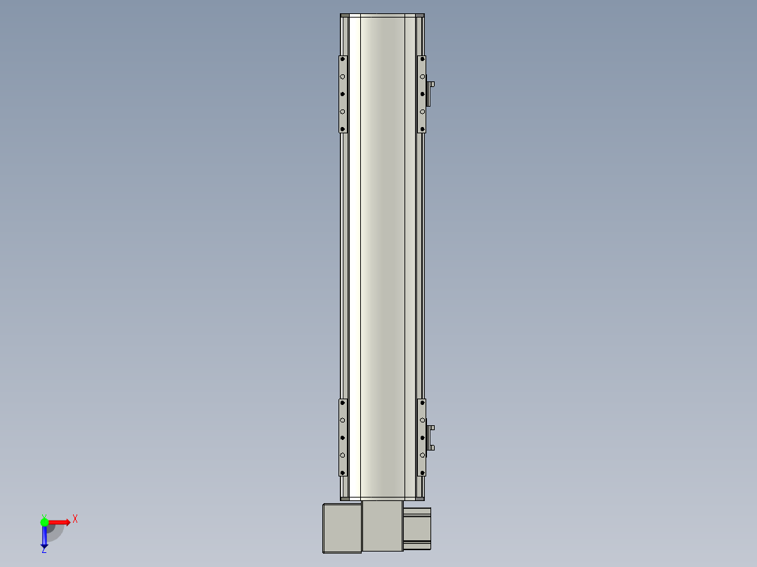 直线模组WG-LHB12-S450-LD设计图纸俯视图